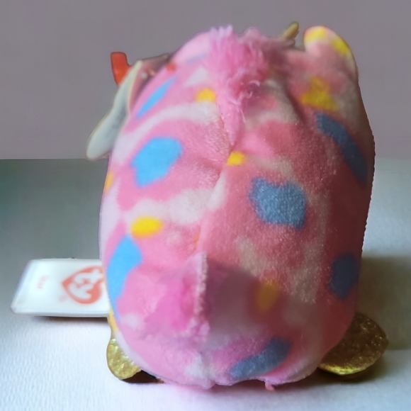 Vtg 2018 Teeny Ty Beanie Baby Star Unicorn Pink Blue All Tags - Picture 4 of 7